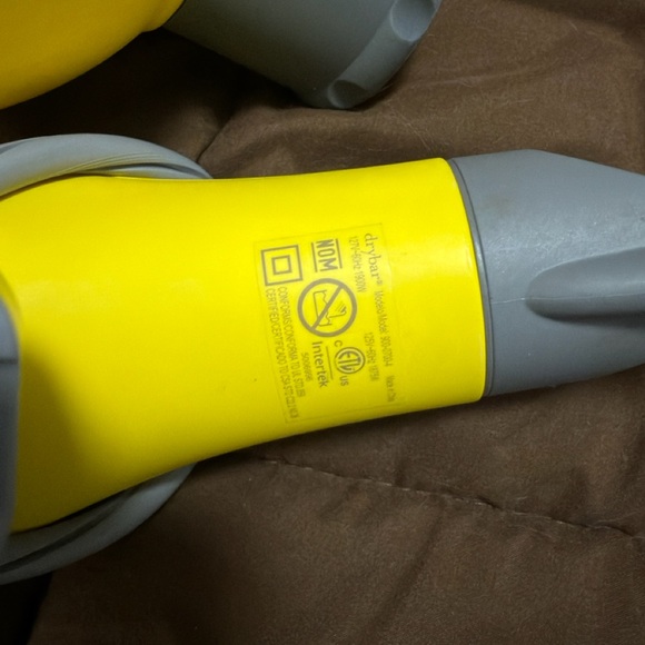 Drybar Yellow and Gray Hair Dryer with Diffuser - Picture 7 of 8
